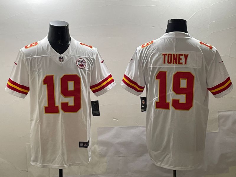 Men Kansas City Chiefs #19 Toney White Second generations 2025 Nike Limited NFL Jersey style 1